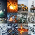 Various types of industrial and commercial plant and machinery used in valuation.