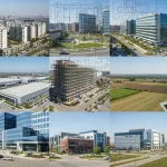 Different types of land and building assets covered under valuation including residential, commercial, and industrial properties.