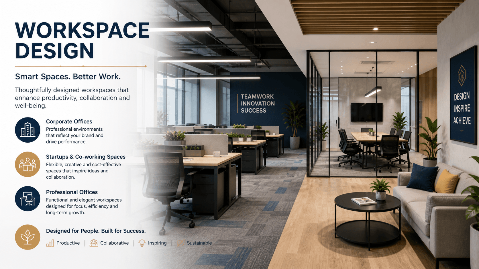 Workspace design and office interior planning by Shamuk India including efficient layout, modern office setup, productivity-focused design, and professional workspace solutions Workspace Design & Office Planning Services | Shamuk India